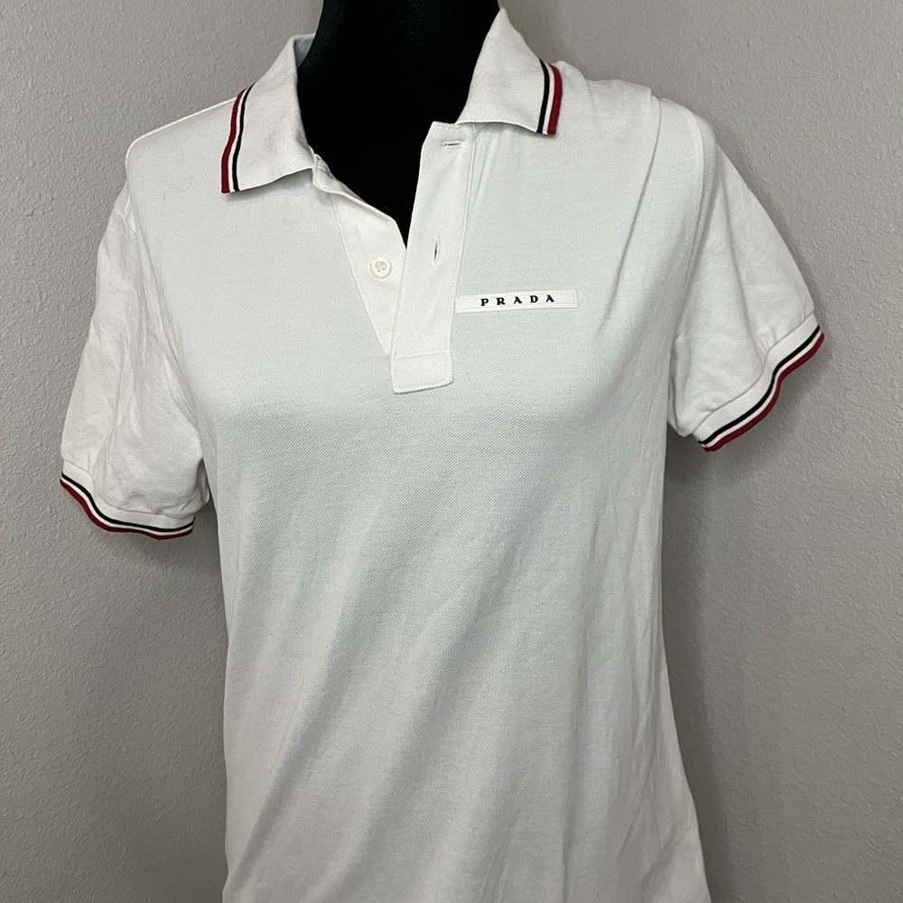 White Polo Prada Size M